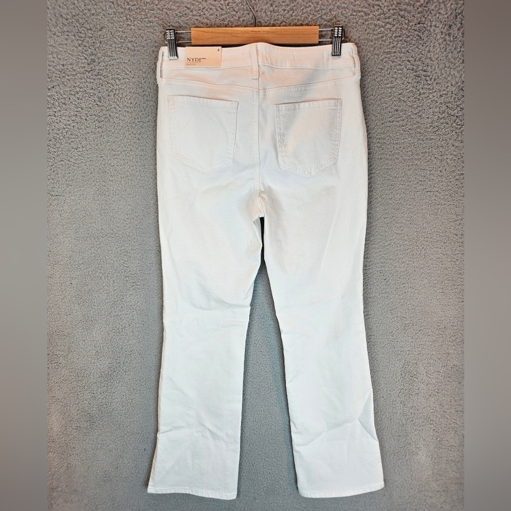 NYDJ Barbara Bootcut White Denim Jeans Sz 4 Lift & Tuck Technology Stretch - Picture 7 of 15